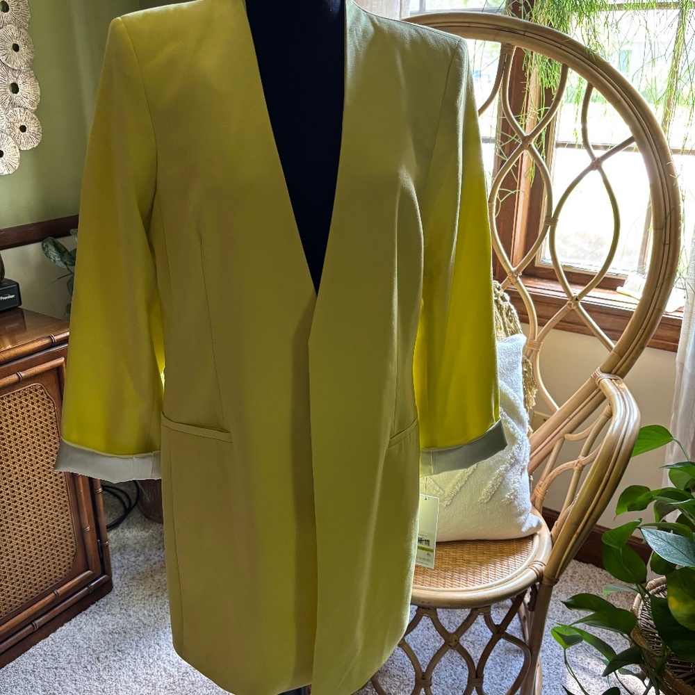 Calvin Klein Citron Suit Jacket Size 14
